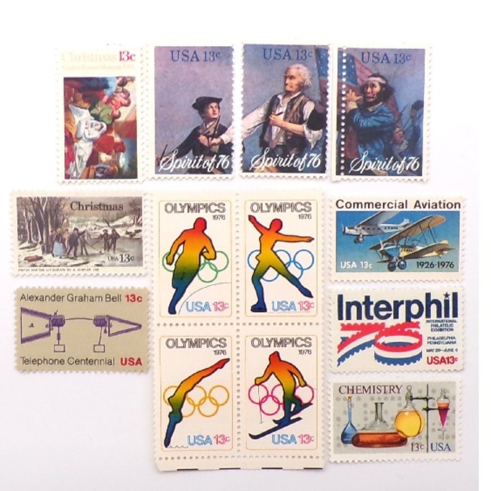 1976 United States Partial Commemorative Stamp Year Set